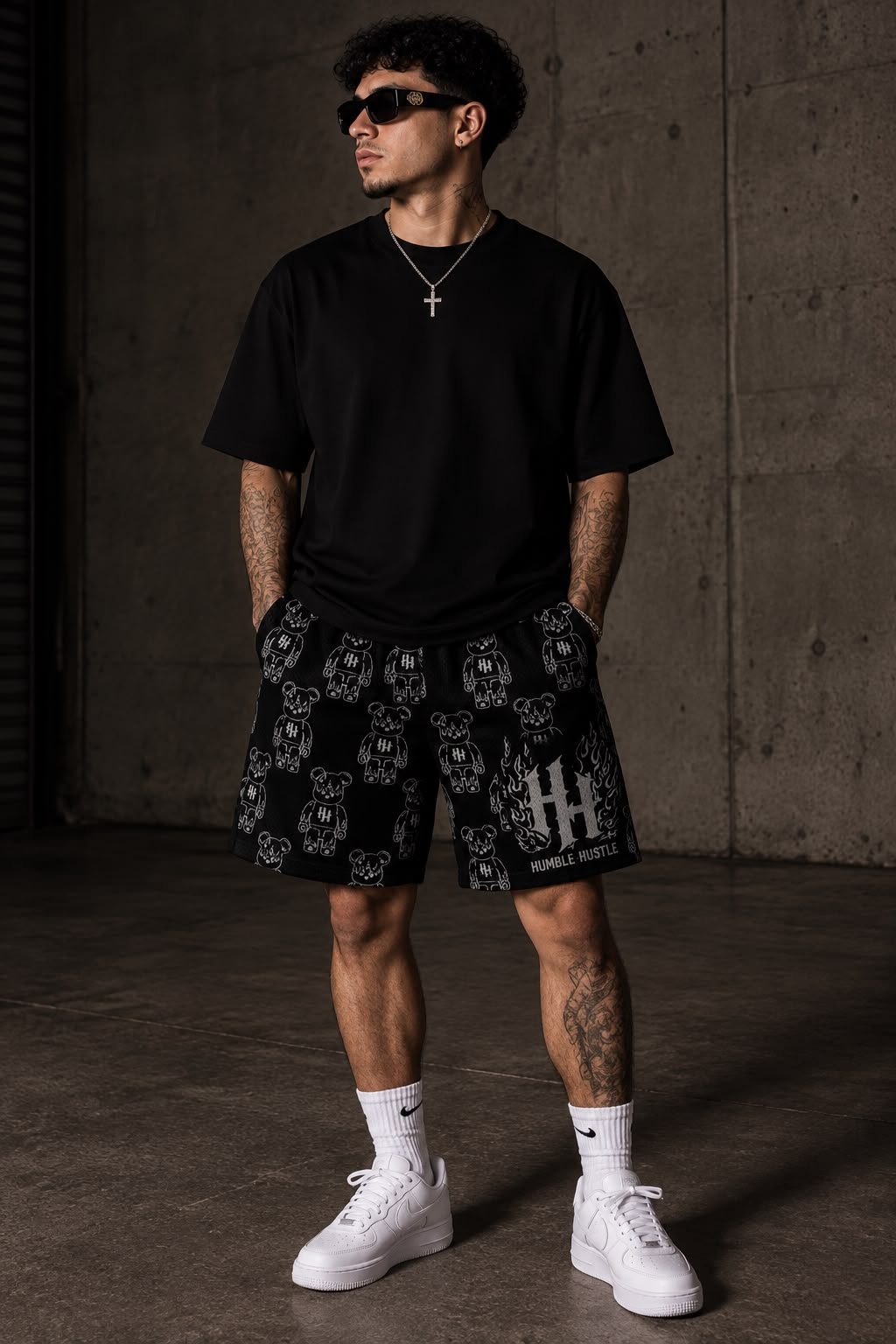 "Burning Ambition" Mesh Shorts - Image 2